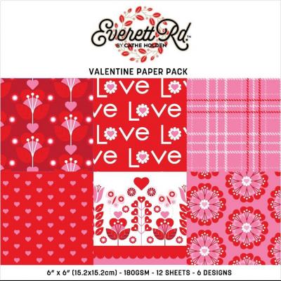 Everett Rd.by Cathe Holden Valentine - Love Paper Pack